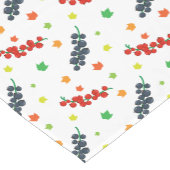 Patroon van bessen, rode bes, bosbes, fruit korte tafelloper (Hoek)