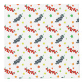 Patroon van bessen, rode bes, bosbes, fruit kubus (Rechts)