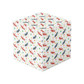 Patroon van bessen, rode bes, bosbes, fruit kubus (Achter hoekig)