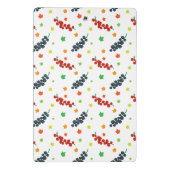 Patroon van bessen, rode bes, bosbes, fruit mini klembord (Achterkant)