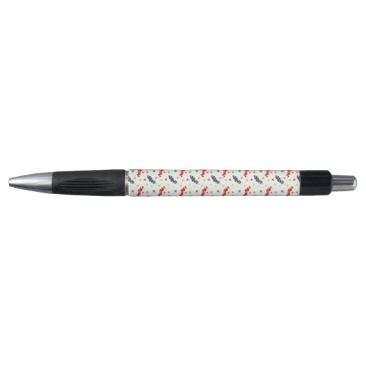 Patroon van bessen, rode bes, bosbes, fruit pen (Voorkant)