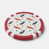 Patroon van bessen, rode bes, bosbes, fruit poker chips (Enkel)