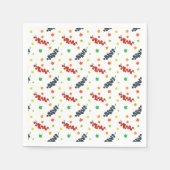 Patroon van bessen, rode bes, bosbes, fruit servet (Voorkant)