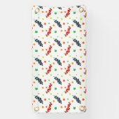 Patroon van bessen, rode bes, bosbes, fruit spandoek (Verticaal)