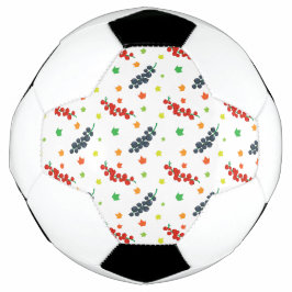 Patroon van bessen, rode bes, bosbes, fruit voetbal