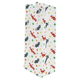 Patroon van bessen, rode bes, bosbes, fruit wijn cadeautas