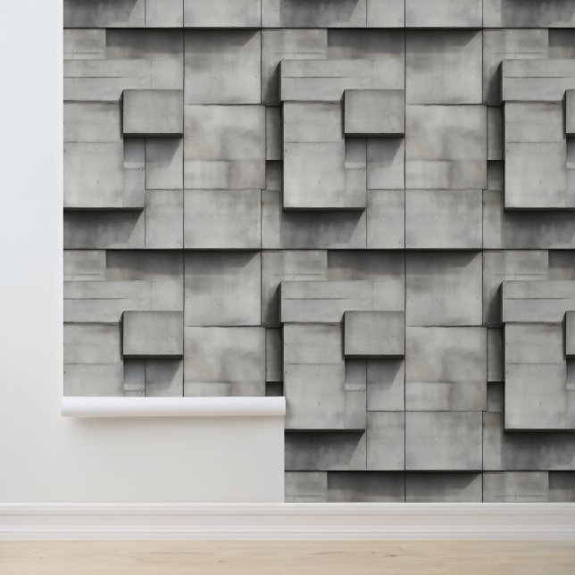 patroon van betonblokken behang (Applicatie)