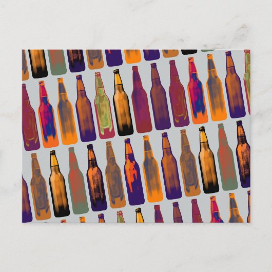 Patroon van BIER flessen Briefkaart (Voorkant)