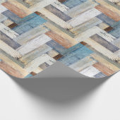 patroon van bijtend hout cadeaupapier (Hoek)