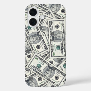 Patroon van biljetten van vijftig dollar iPhone 16 hoesje