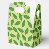 Patroon van bladeren, bladpatroon, voorjaarsblader bedankdoosjes (Geopend)