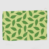 Patroon van bladeren, bladpatroon, voorjaarsblader golfhanddoek (Horizontaal)