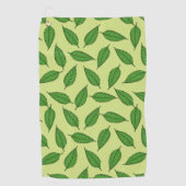 Patroon van bladeren, bladpatroon, voorjaarsblader golfhanddoek (Voorkant)