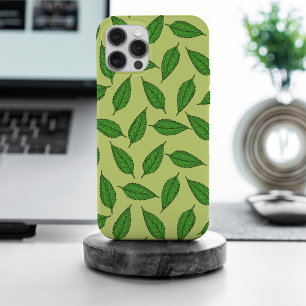 Patroon van bladeren, bladpatroon, voorjaarsblader iPhone 15 pro max case