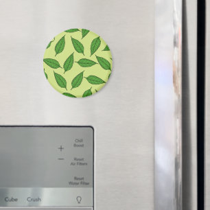 Patroon van bladeren, bladpatroon, voorjaarsblader magneet