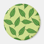 Patroon van bladeren, bladpatroon, voorjaarsblader magneet (Voorkant)