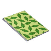 Patroon van bladeren, bladpatroon, voorjaarsblader notitieboek (Rechterzijde)
