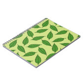 Patroon van bladeren, bladpatroon, voorjaarsblader notitieboek (Linkerzijde)