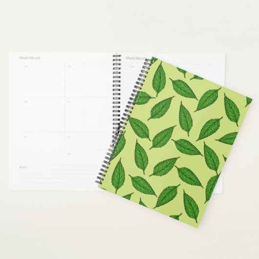Patroon van bladeren, bladpatroon, voorjaarsblader planner (Display)