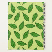 Patroon van bladeren, bladpatroon, voorjaarsblader planner (Achterkant)