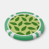 Patroon van bladeren, bladpatroon, voorjaarsblader poker chips (Enkel)