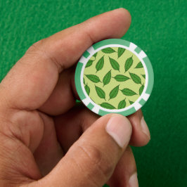 Patroon van bladeren, bladpatroon, voorjaarsblader poker chips