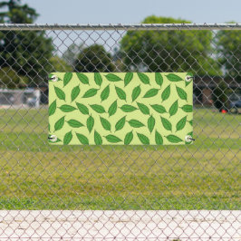 Patroon van bladeren, bladpatroon, voorjaarsblader spandoek