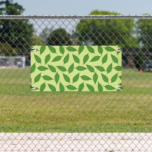 Patroon van bladeren, bladpatroon, voorjaarsblader spandoek (Insitu)