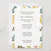 patroon van bladeren, kleurrijke bladeren, Baby sh Kaart (Voorkant)