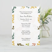 patroon van bladeren, kleurrijke bladeren, Baby sh Kaart (Staand voorkant)