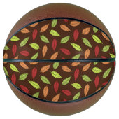 patroon van bladeren, kleurrijke bladeren, herfstb basketbal (Voorkant)