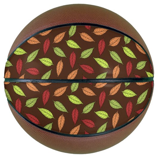 patroon van bladeren, kleurrijke bladeren, herfstb basketbal (Voorkant)
