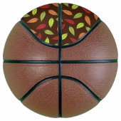 patroon van bladeren, kleurrijke bladeren, herfstb basketbal (Rechts)