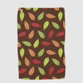 patroon van bladeren, kleurrijke bladeren, herfstb golfhanddoek (Voorkant)