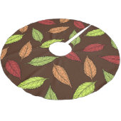 patroon van bladeren, kleurrijke bladeren, herfstb kerstboom rok (Gekanteld)