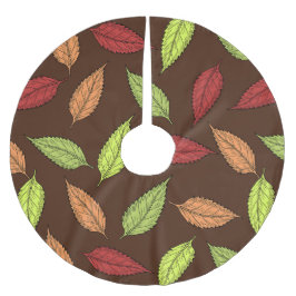 patroon van bladeren, kleurrijke bladeren, herfstb kerstboom rok