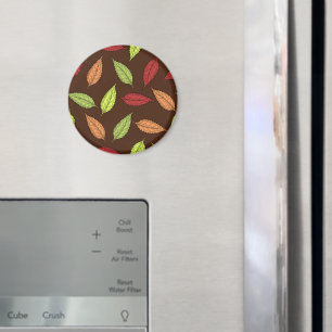 patroon van bladeren, kleurrijke bladeren, herfstb magneet