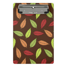 patroon van bladeren, kleurrijke bladeren, herfstb mini klembord