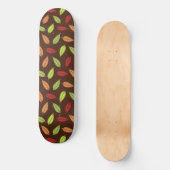 patroon van bladeren, kleurrijke bladeren, herfstb persoonlijk skateboard (Voorkant)