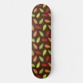 patroon van bladeren, kleurrijke bladeren, herfstb persoonlijk skateboard (Voorkant)