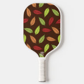 patroon van bladeren, kleurrijke bladeren, herfstb pickleball paddle (Voorkant)