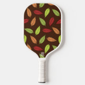 patroon van bladeren, kleurrijke bladeren, herfstb pickleball paddle (Achterkant)