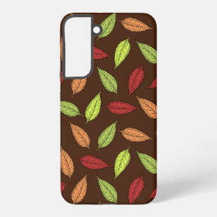patroon van bladeren, kleurrijke bladeren, herfstb samsung galaxy hoesje