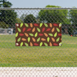 patroon van bladeren, kleurrijke bladeren, herfstb spandoek