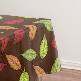 patroon van bladeren, kleurrijke bladeren, herfstb tafelkleed