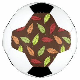 patroon van bladeren, kleurrijke bladeren, herfstb voetbal