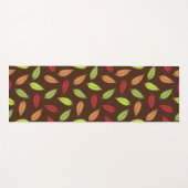 patroon van bladeren, kleurrijke bladeren, herfstb yogamat (Voorkant (horizontaal))