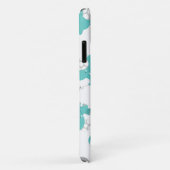 Patroon van blauw-olifantenblauw, luifaantjes, ste Case-Mate iPhone case (Achterkant/rechts)