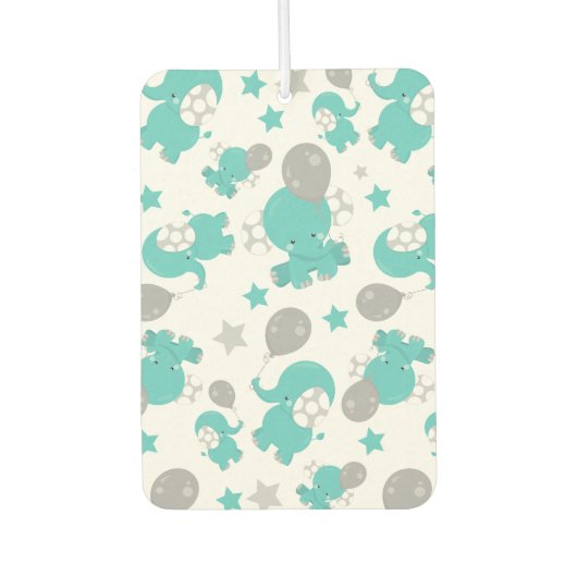 Patroon van blauw-olifantenblauw, luifaantjes, ste luchtverfrisser (Voorkant)