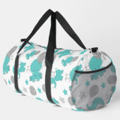 Patroon van blauw-olifantenblauw, luifaantjes, ste plunjezak (Rechterhoek)